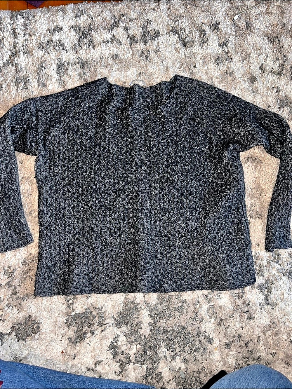 Camel and wool Jones New York Textured sweater  Size large